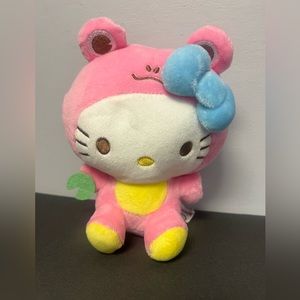 Hello Kitty Frog Plush-‎ 7 inches tall, Pre- Owned